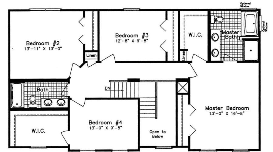Griffin NNA 2600 Square Foot Two Story Floor Plan
